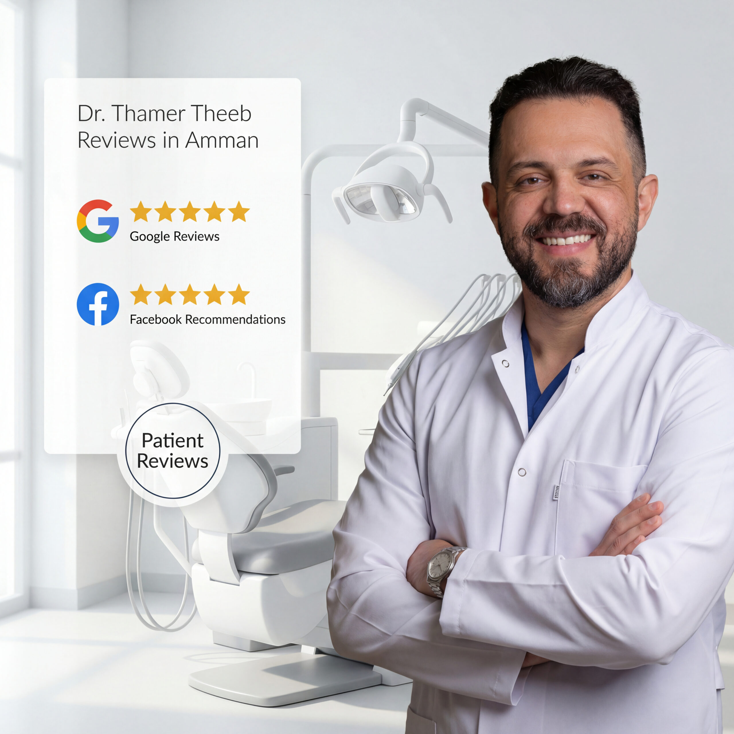Dr. Thamer Theeb Reviews: Google & Facebook Ratings at Dr. Thamer’s Smile Studios